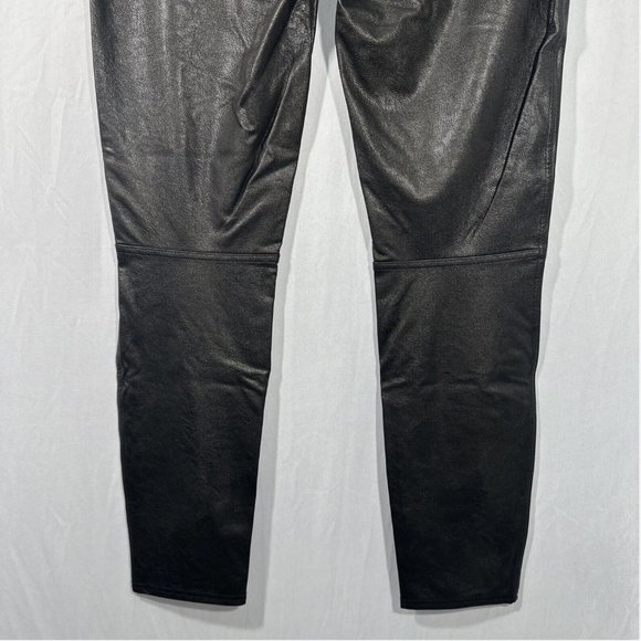 NWT $148‎ Spanx [ Medium ] Faux Leather-Like Ankle Skinny Pants in Black  _ - Picture 9 of 14